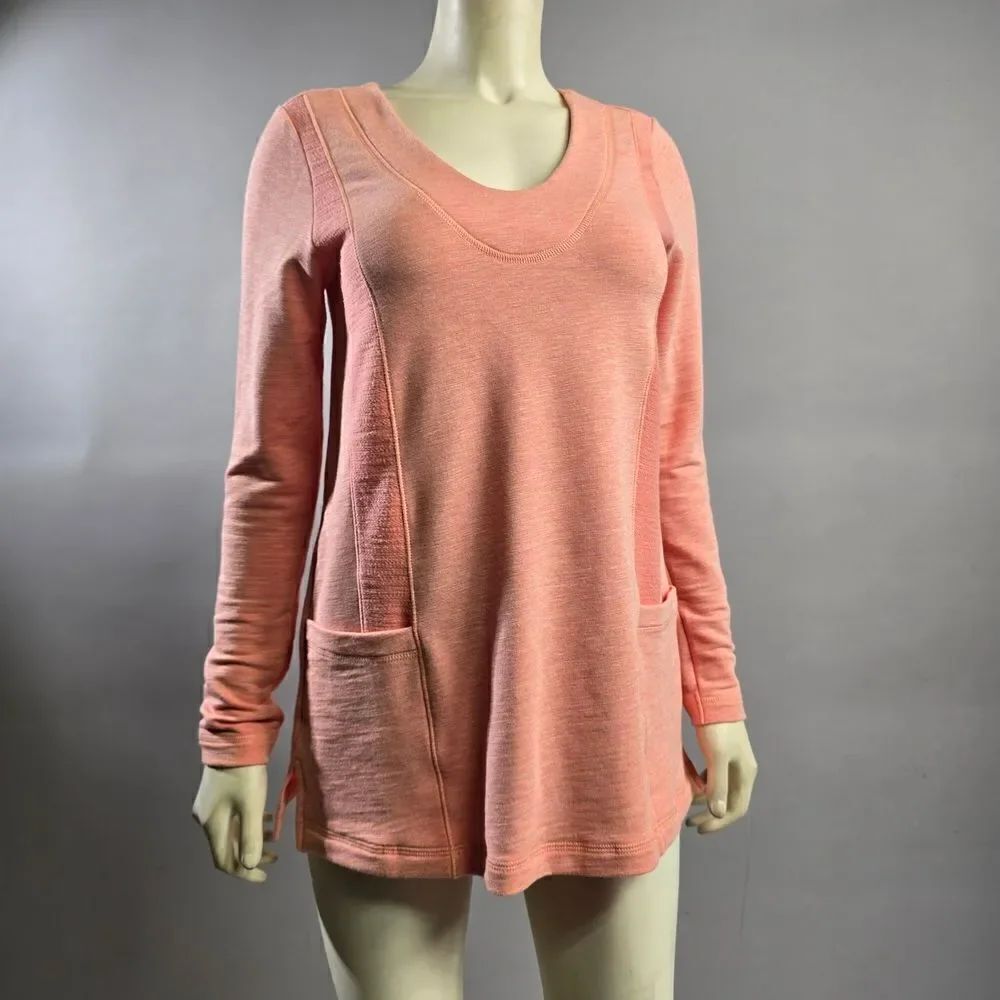 Soft Surroundings Xs Peach Long Sleeve Women's Top R12